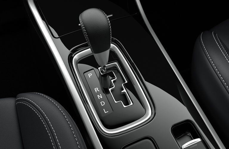 2020 Mitsubishi Outlander interior shifter close up