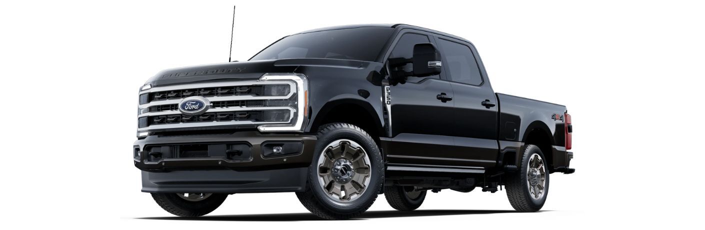2025 Ford Super Duty F-350 King Ranch side view and front view