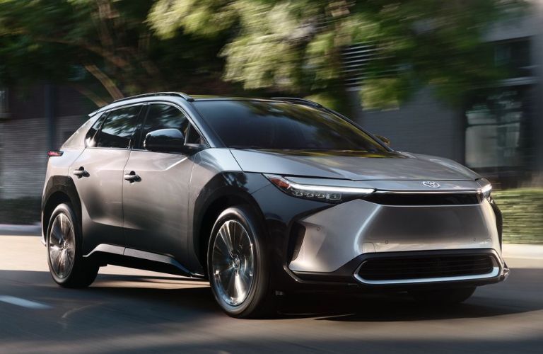 2024 Toyota bZ4X side and front view