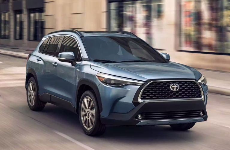 2023 Toyota Corolla Cross side and front view