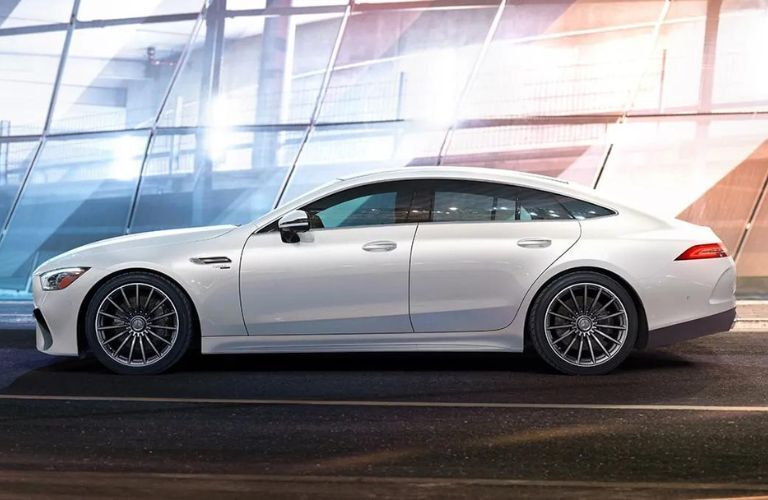 side view image of the 2024 Mercedes-AMG GT 63 SE PERFORMANCE 4-door Coupe