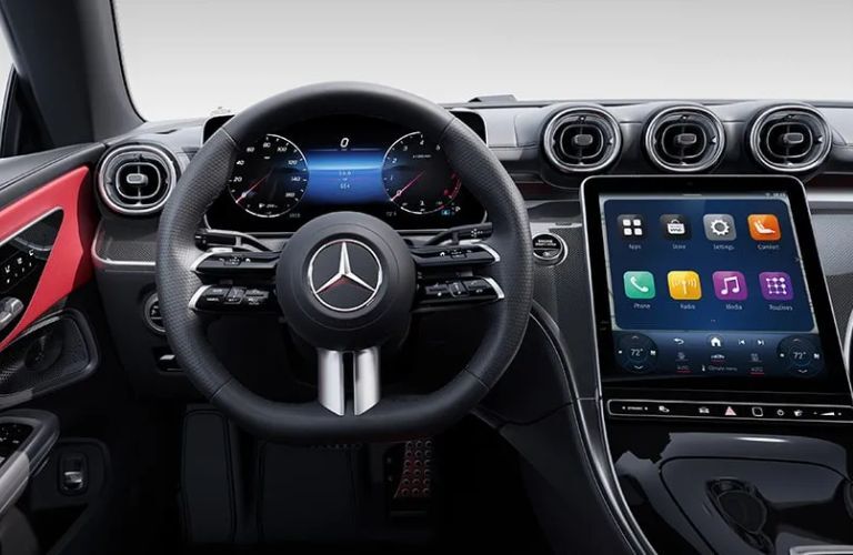 dashboard view of the 2025 Mercedes-Benz CLE 450 4MATIC® Cabriolet