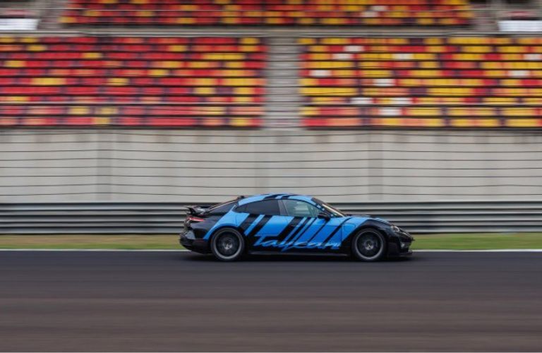 New Porsche Taycan Turbo GT exterior side view