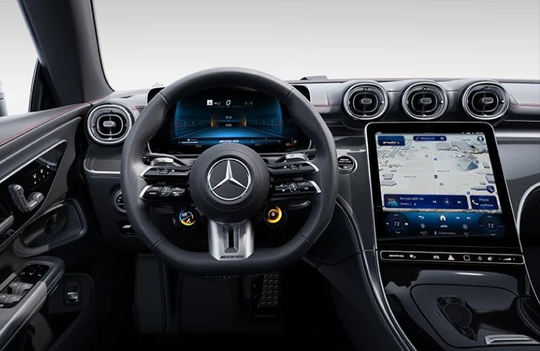 dashboard view of the 2025 Mercedes-AMG® CLE 53 Cabriolet