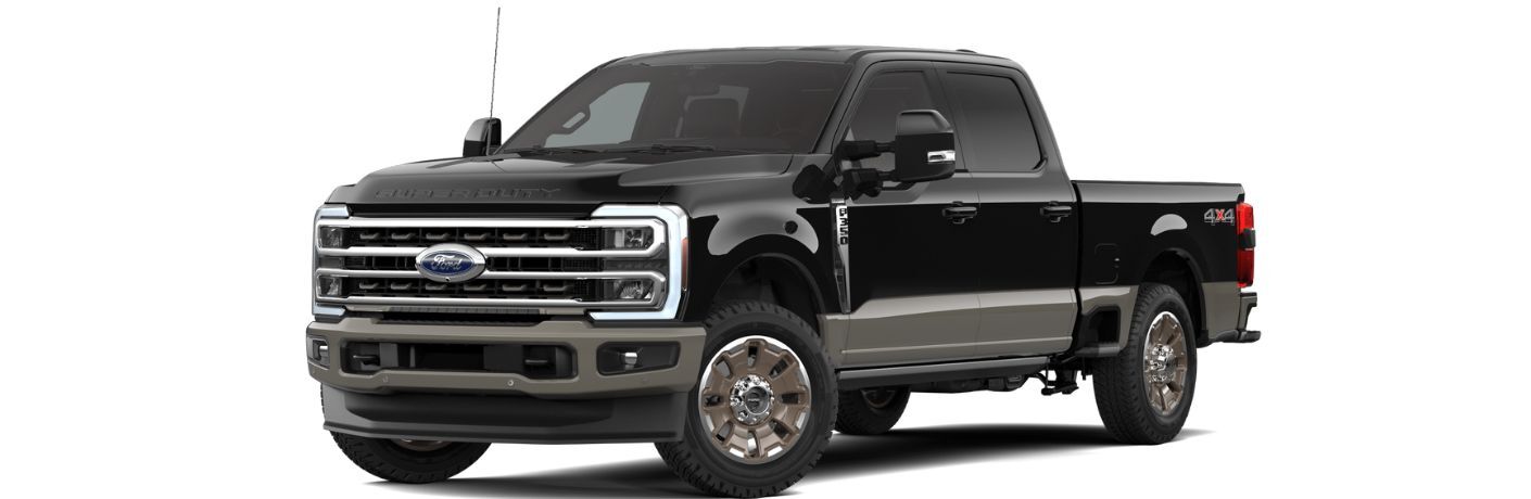2026 Ford Super Duty F-350 King Ranch side view and front view