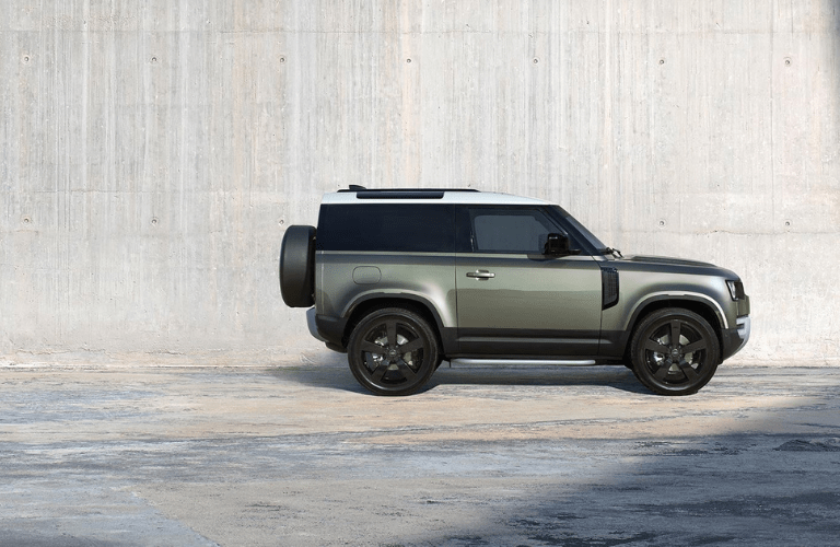 Land Rover Defender parked on a road