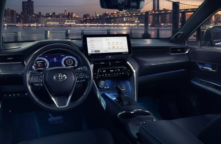 Front console of the 2023 Toyota Venza