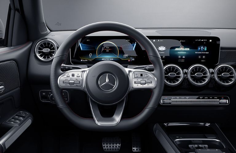 Cockpit view of the 2023 Mercedes-AMG GLB 35