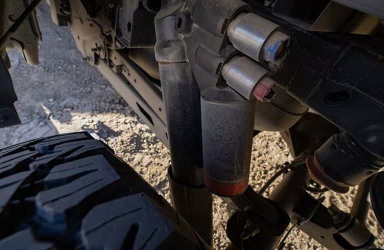 2025 Ford F-150 Raptor tire and underbody close up