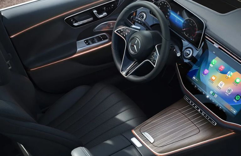 top view of the cockpit of the 2025 Mercedes-Benz E-Class All-Terrain Wagon