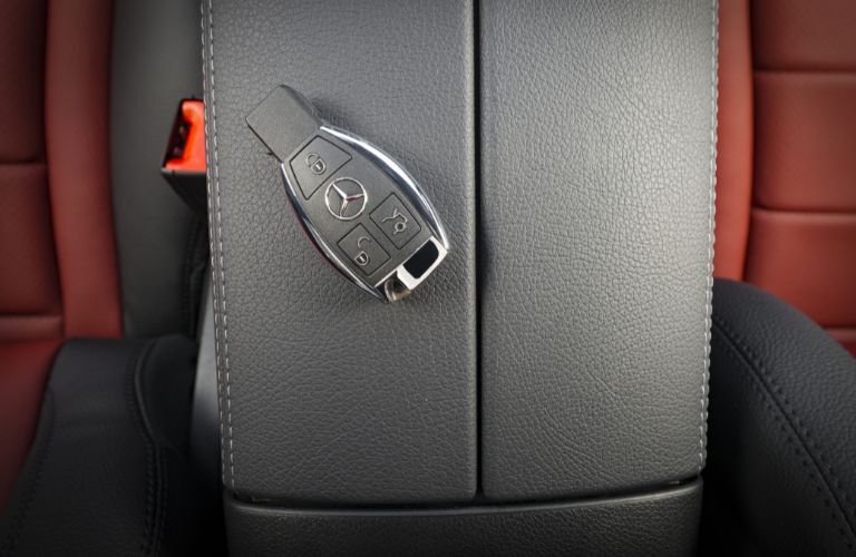 a Mercedes-Benz car key