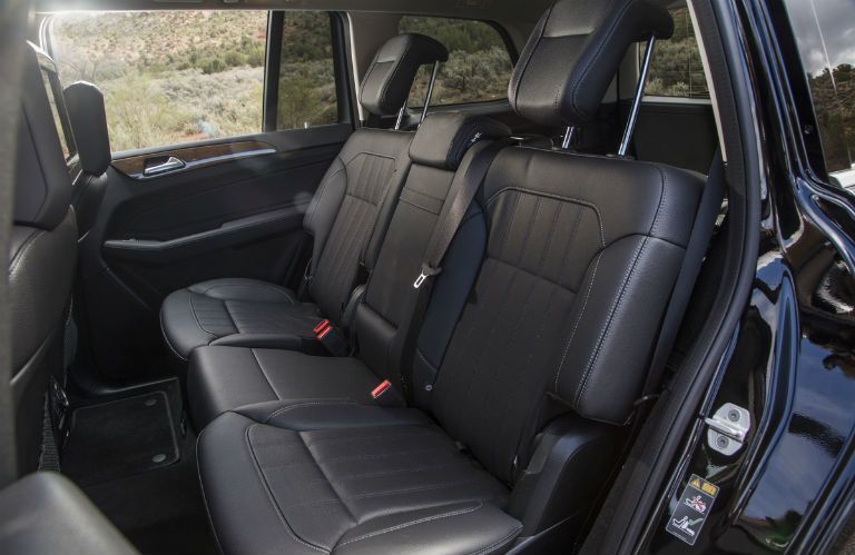 Rear seats of the 2017 Mercedes-Benz GLS