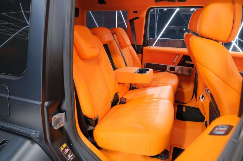 The interior of a Mansory G-Wagon