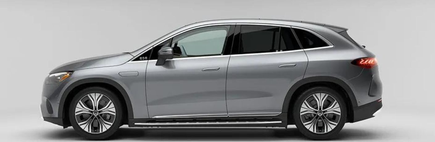 Side view of the 2024 Mercedes-Benz EQE 350+ SUV Gray