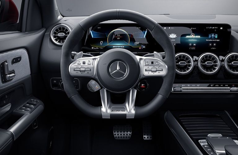 Cockpit view of the 2022 Mercedes-AMG GLA 35 SUV