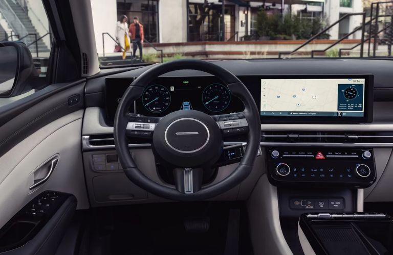 dashboard view of the 2025 Hyundai Tucson