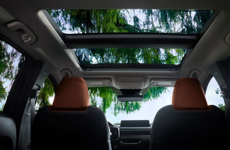 panoramic moonroof with one-touch-open in the 2025 Mazda CX-50