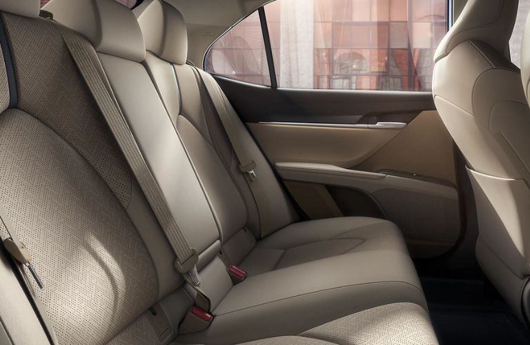 XLE interior shown in Macadamia leather trim