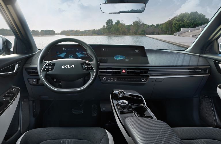 dashboard view of the 2023 Kia EV6