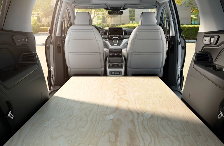 Rear cargo space view of the 2024 Honda Odyssey