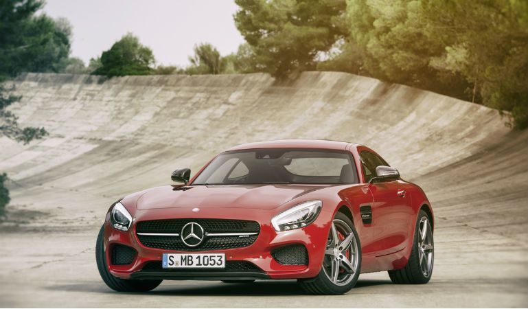 red Mercedes-AMG GT