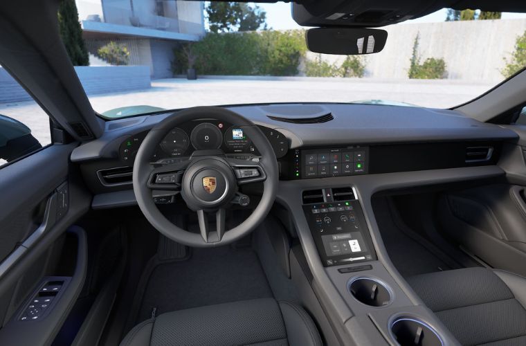 2027 Porsche Taycan interior front dash