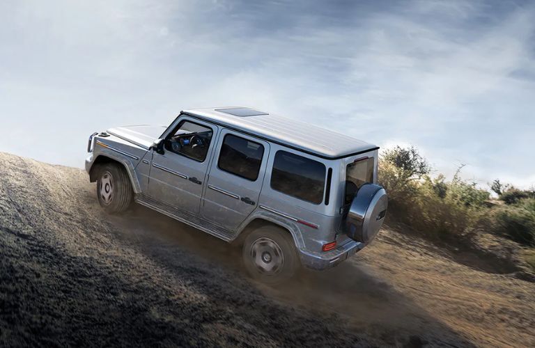 2025 Mercedes-Benz G-Class driving up hill