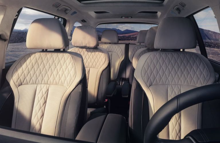 View of the seats inside the 2023 BMW X7