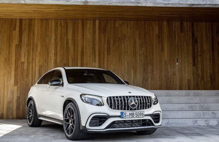 2018 Mercedes-Benz AMG GLE Coupe parked in front of a modern house