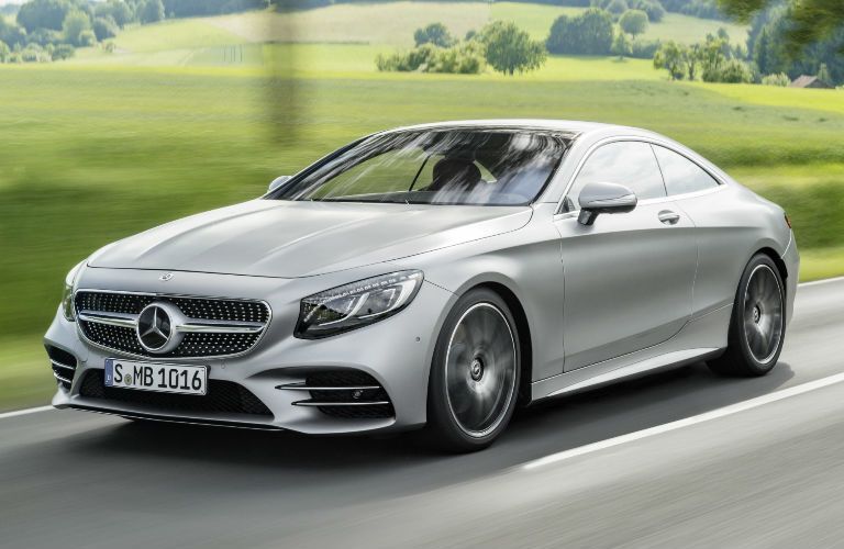 silver Mercedes-Benz S-Class Coupe