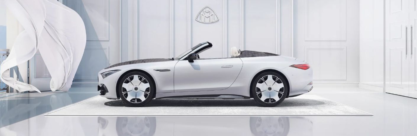 side view of a Mercedes-Maybach model