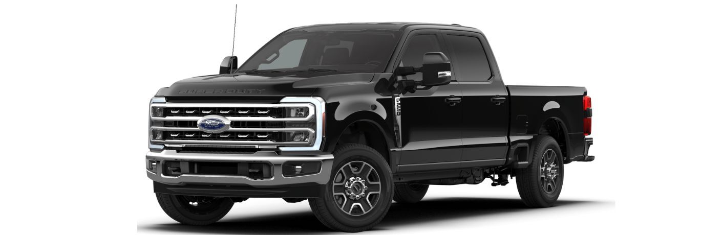 2026 Ford F-250 Lariat side and front angle on white