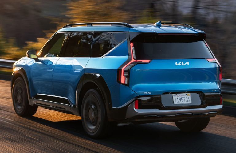 2025 Kia EV9 side and back view