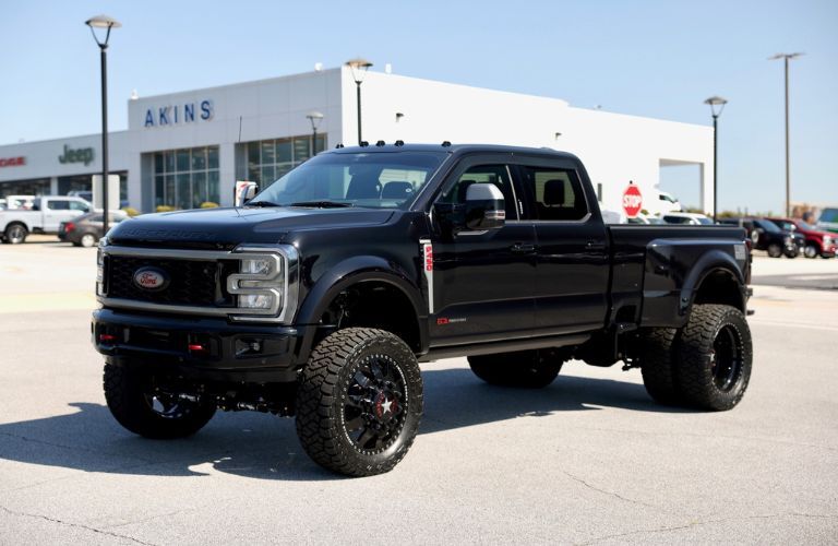 Ford F-450 pickup truck with black paint at Akins Ford
