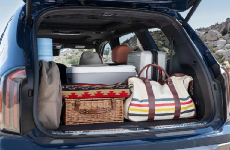 cargo area of the 2023 Kia Telluride