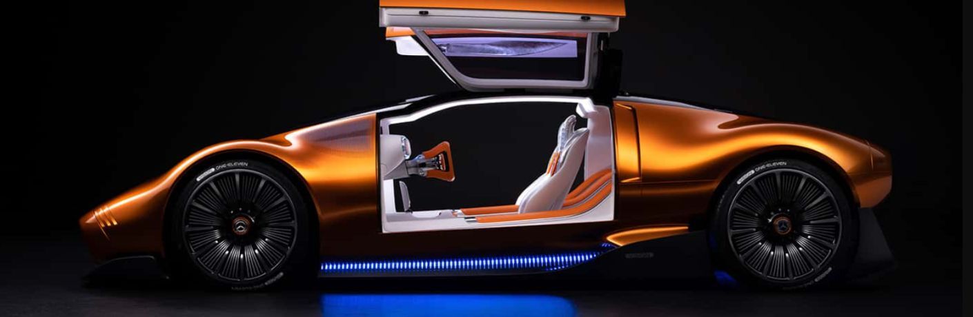 side view of the Mercedes-Benz Vision One-Eleven concept vehicle