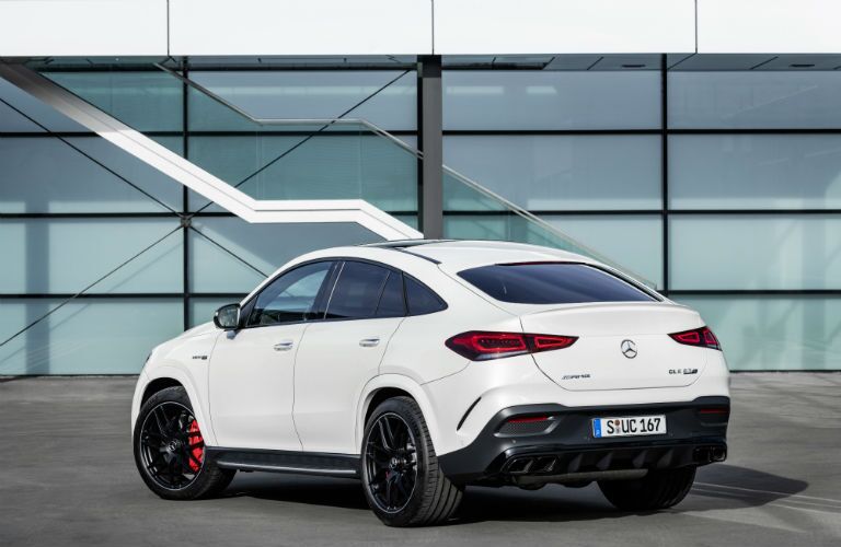 2021 MB AMG GLE exterior back fascia driver side in front of window building