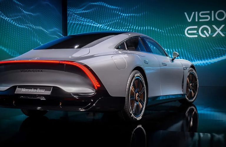 rear view image of the VISION EQXX by Mercedes-EQ Concept Vehicle