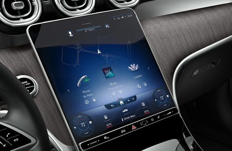 touchscreen of the 2025 Mercedes-Benz GLC 300 4MATIC®