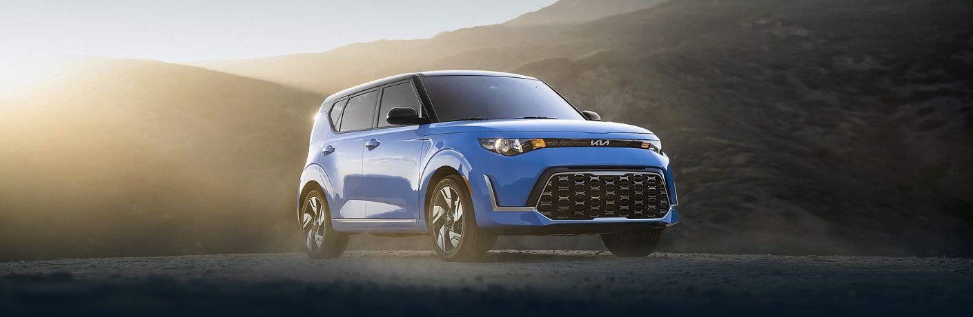 front quarter view of the 2023 Kia Soul