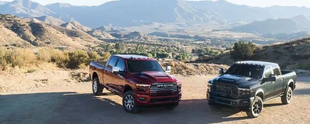 2025 Ram 2500 with Mountain Background