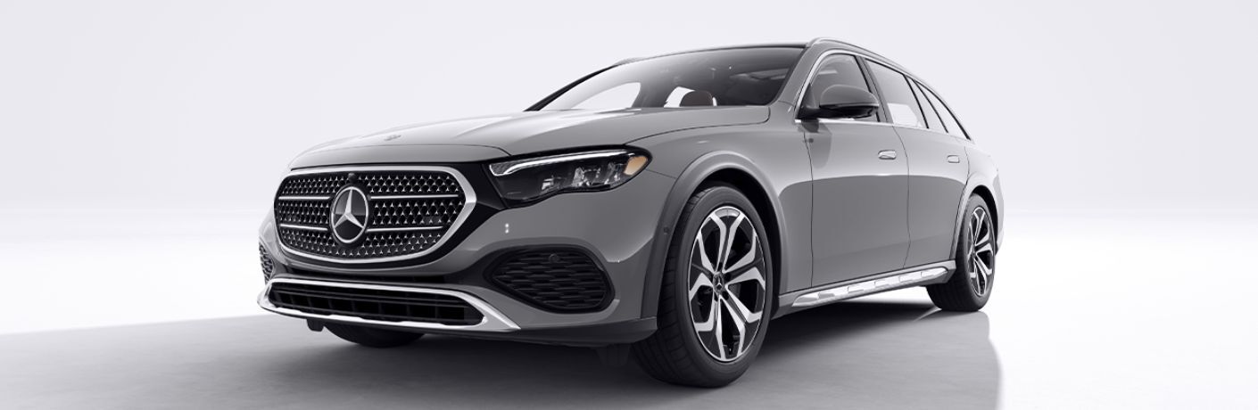 front quarter view of the 2026 Mercedes-Benz E-Class Wagon