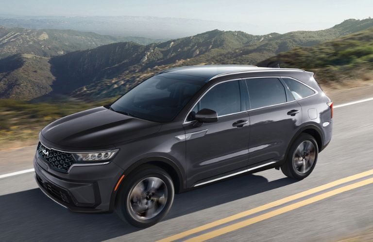 2024 Kia Sorento Hybrid driving on the road