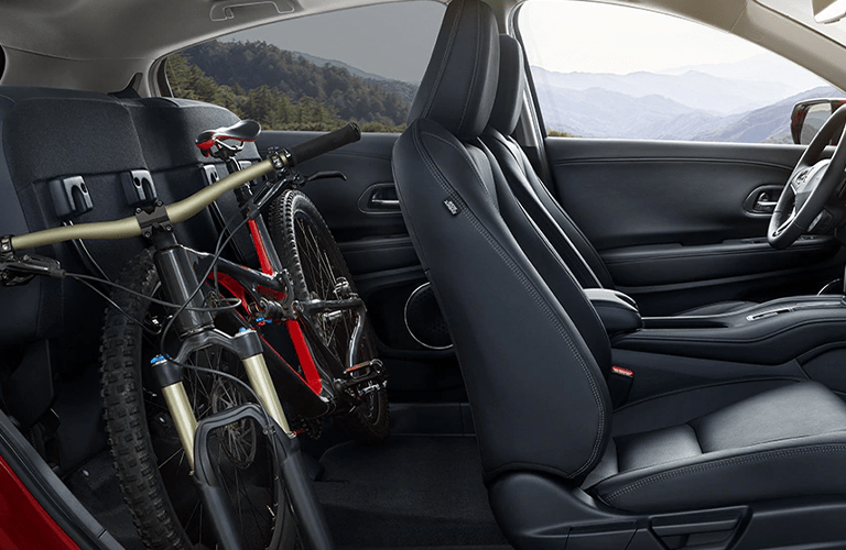 2020 Honda HR-V with a bike inside