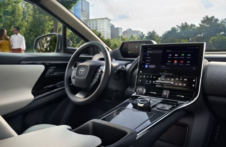 dashboard view of the 2025 Toyota bZ4X