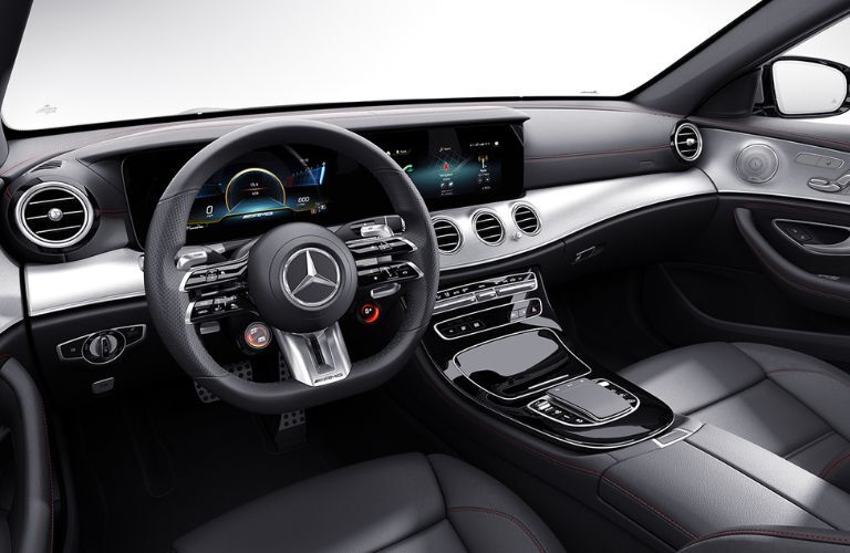 Cockpit view of the 2023 Mercedes-AMG E 53