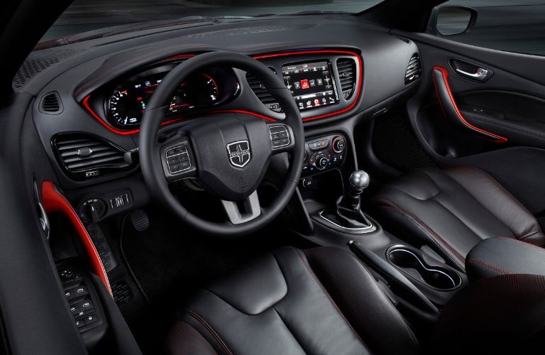 Cockpit view of the 2016 Dodge Dart