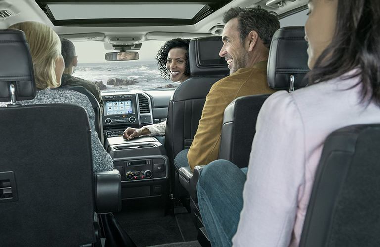 Group of people inside 2019 Ford Expedition