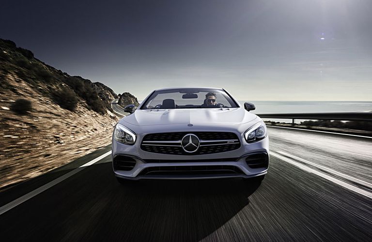 2017 Mercedes-Benz SL Class driving on a sunny day