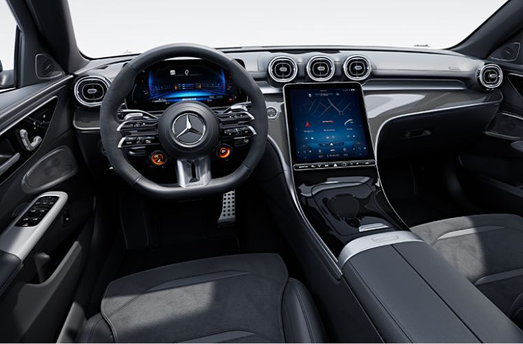 2026 Mercedes-AMG® C 63 S E Performance Sedan interior front dash